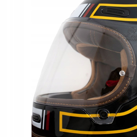 Kask Motocyklowy By City Roadster III czarno/żółty