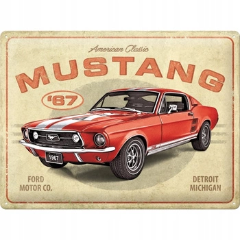 Plakat 30x40 Ford Mustang GT Red