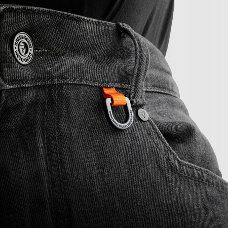 Spodnie Motocyklowe Jeans Rebelhorn Vandal Monolayer Washed Black