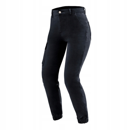 Spodnie Motocyklowe Jeans Ozone Jane Lady Jogger Fit Black