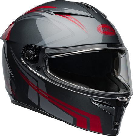 Kask BELL Lithium ECE6 Jetstream Gray Red + Kominiarka Held GRATIS