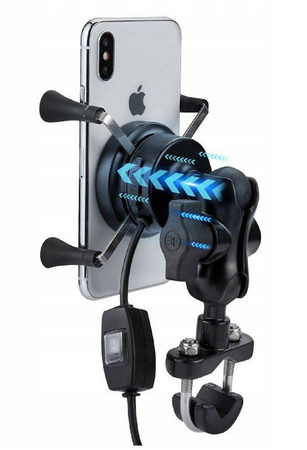 FreedConn motocyklowy uchwyt na telefon z ładowarką indukcyjną