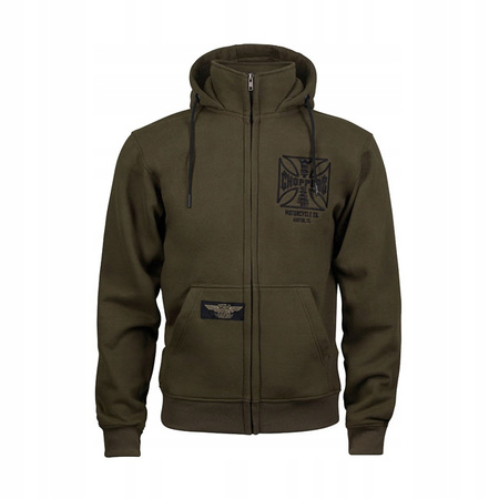 Bluza z kapturem West Coast Choppers ATX Olive Green