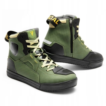 Buty Motocyklowe Rebelhorn Vandal II Olive Green/Black/Orange