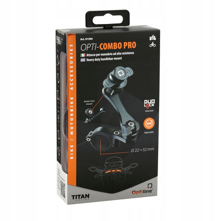 Uchwyt do telefonu na kierownicę Titan Opti Combo