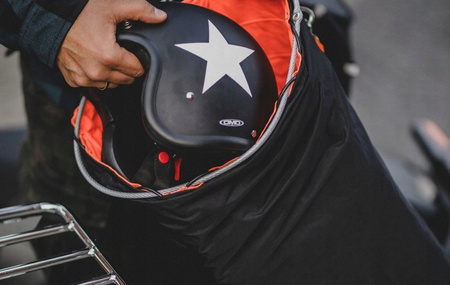 Antykradzieżowa torba na dwa kaski + linka + kłódka 42L Deemeed