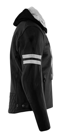 Kurtka Motocyklowa Skórzana z Kapturem Rusty Stitches Jack JARI HOODED