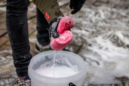 Próżniowo pakowana gąbka do mycia motocykla z mikro porami