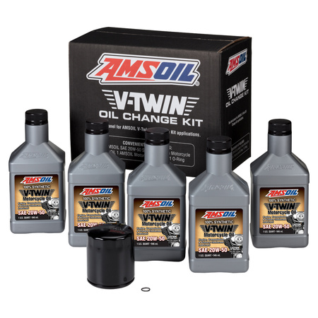 Amsoil Zestaw serwisowy Olej 5 szt, filtr, o-ring,  Harley Davidson M8