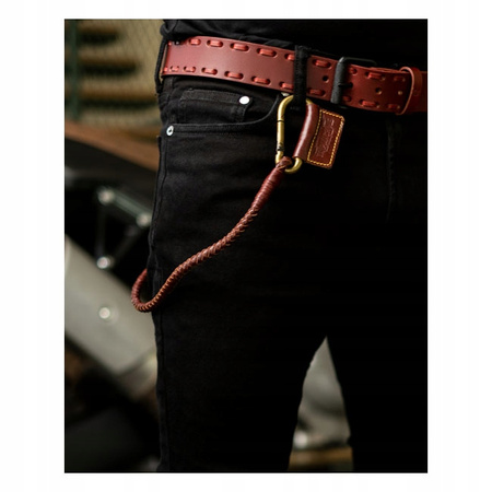 Brelok pleciony Trip Machine Braided key chain cherry red