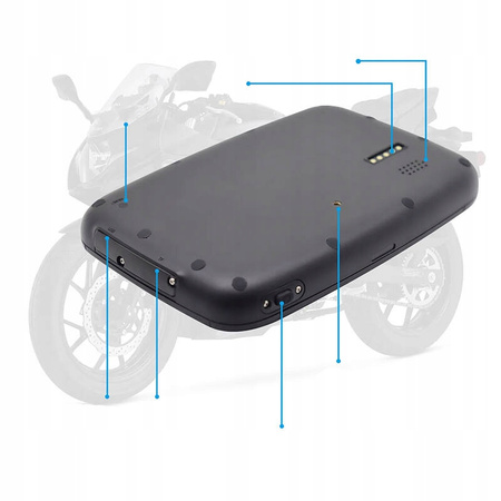 Nawigacja motocyklowa FreedConn C5 z bezprzewodowym Car Play i Android Auto