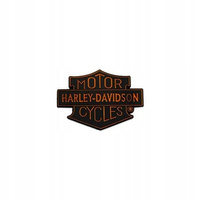 Przypinka Harley-Davidson Pin Motorcycles Trademark 1.5" black/orange