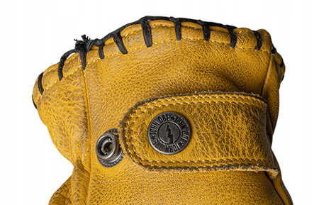 Rękawice Motocyklowe Skórzane Coyote Żółte Czarne