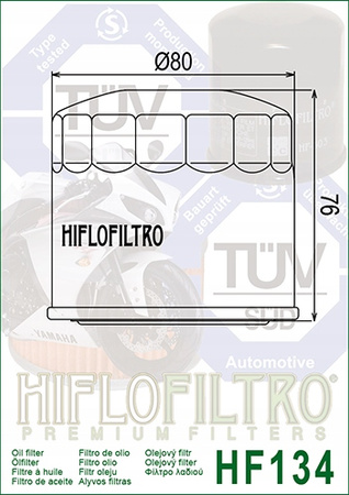 Filtr oleju Hiflo HF134