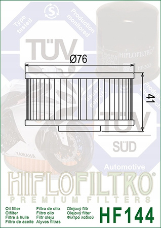 Filtr oleju Hiflo HF 144