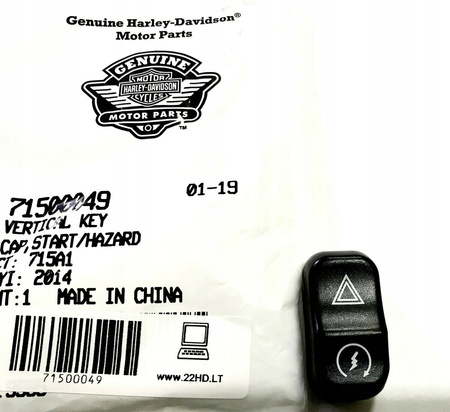 Nakładka na przełącznik start Harley Davidson Touring 14- OEM