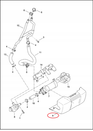 Pokrywa na Pompę Wody Harley Davidson Twin Cam OEM