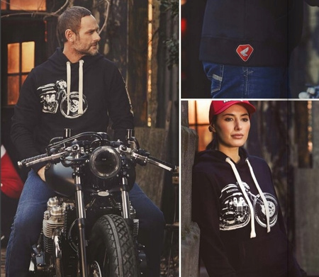 Honda Vintage - Bluza z kapturem Custom Built