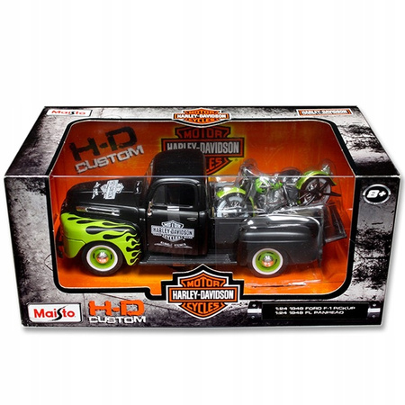 MODEL MAISTO 32171 HARLEY DAVIDSON i FORD F-1 PICKUP+1948 FL PANH.1/24