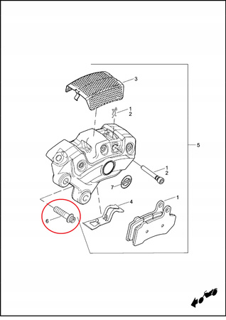 Śruba Zacisku Hamulca Harley Davidson (2szt)