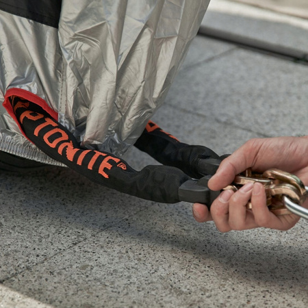 Pokrowiec Na Motocykl Rebelhorn Cover Z Miejscem Na Kufer Black/Silver