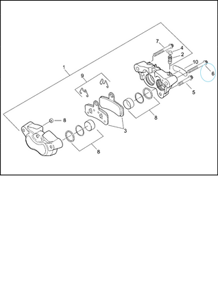 Śruba zacisku hamulca Harley Davidson (2szt)