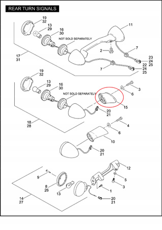 Wspornik Uchwyt Kierunkowskazu Harley Davidson