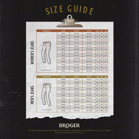 Spodnie Jeansowe Broger Ohio Lady Tapered Fit Washed Black