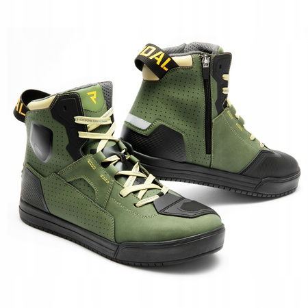 Buty Motocyklowe Rebelhorn Vandal II Olive Green/Black/Orange