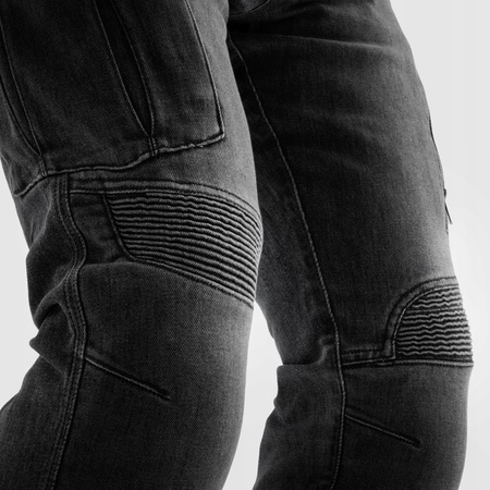 Spodnie Motocyklowe Jeans Rebelhorn Vandal Monolayer Washed Black