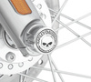 Osłony nakrętek osi przedniej Harley-Davidson Willie G Skull OEM
