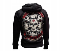 Bluza z kapturem West Coast Choppers MECHANIC ZIP HOODY - Black