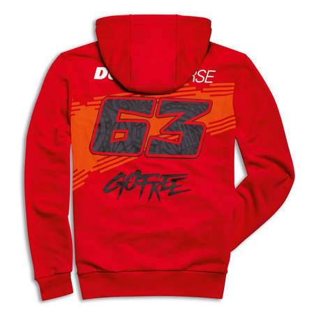 Bluza Ducati Pecco Bagnaia Dual Go Free Oryginał z Kapturem