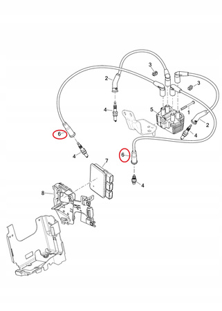 Przewód Zapłonowy Prawy Harley Davidson Softail Dyna M8 18-24