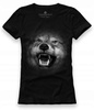 T-SHIRT DAMSKI UNDERWORLD WOLF BLACK
