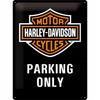 Plakat Metalowy 30x40 Harley-Davidson Parking Only