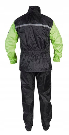 Kombinezon Przeciwdeszczowy Rebelhorn Rain Black/Fluo Yellow 2-częściowy