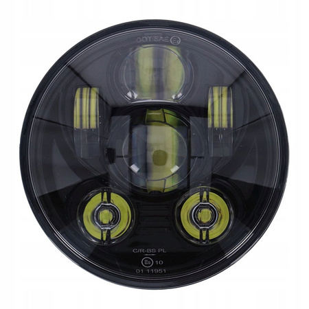 Lampa przednia led 5-3/4 cala czarna