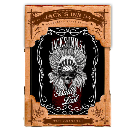 legancka piersiówka 240 ml z nadrukiem winylowym | prezent