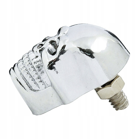 ŚRUBA OZDOBNA CHROMOWANA CZASZKA DUŻA