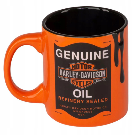 Kubek Harley-Davidson Oil Can orange