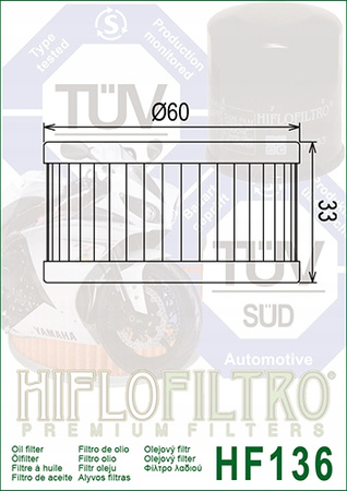 Filtr oleju Hiflo HF136