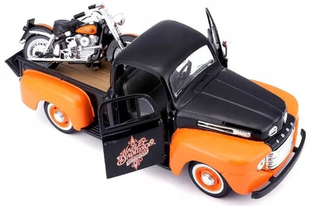 MODEL MAISTO HD FORD F-1 PICK-UP + 1958 FLH DUO 1:24