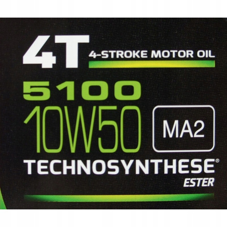 Olej silnikowy MOTUL 5100 10W50 4l, API SM JASO MA-2 Półsyntetyczny