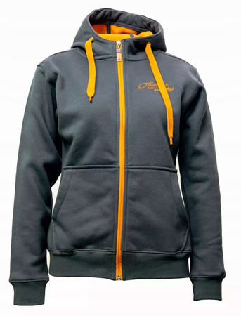 Damska bluza z kapturem Thunderbike Classic Vintage szara