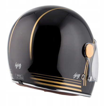 Kask Motocyklowy By City Roadster II Gold Black