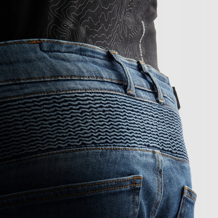 Spodnie Motocyklowe Jeans Rebelhorn Vandal Monolayer Washed Blue