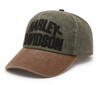 Czapka z Daszkiem Harley-Davidson Arched Font Panhead green/brown