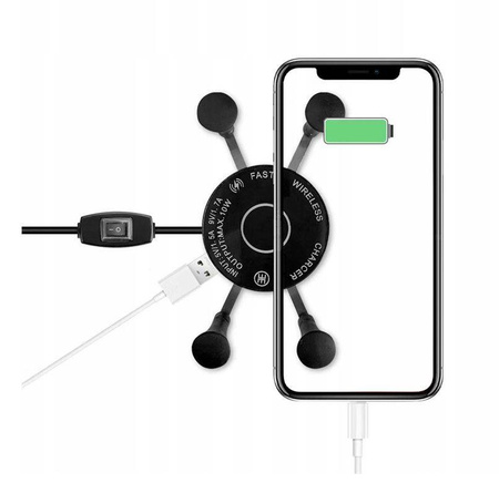 FreedConn motocyklowy uchwyt na telefon z ładowarką indukcyjną