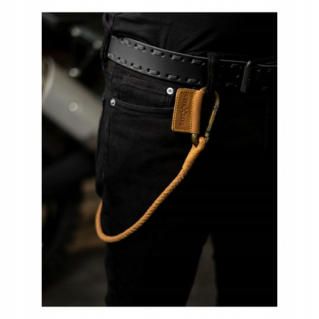 Brelok pleciony Trip Machine Braided key chain tan